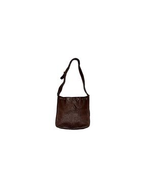 Fossil Dark Brown Leather Purse with Adjustable Shoulder Strap